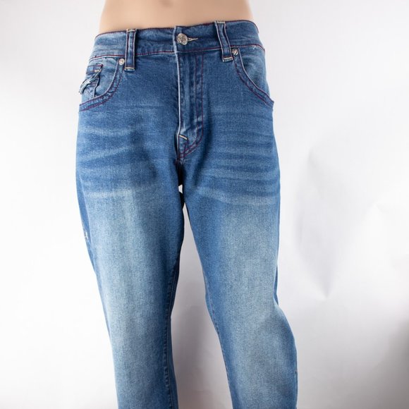 True Religion Geno Flap Slim 40 (40 X 32) Men's Denim Jeans Flap Pocket NWT $159